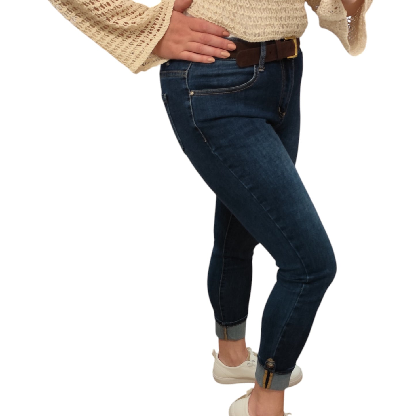 Jeans mit Umschlag