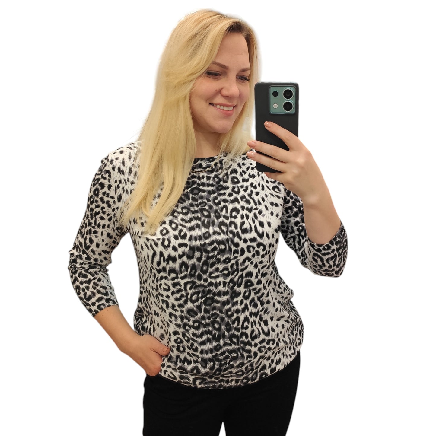 Pullover mit Leomuster