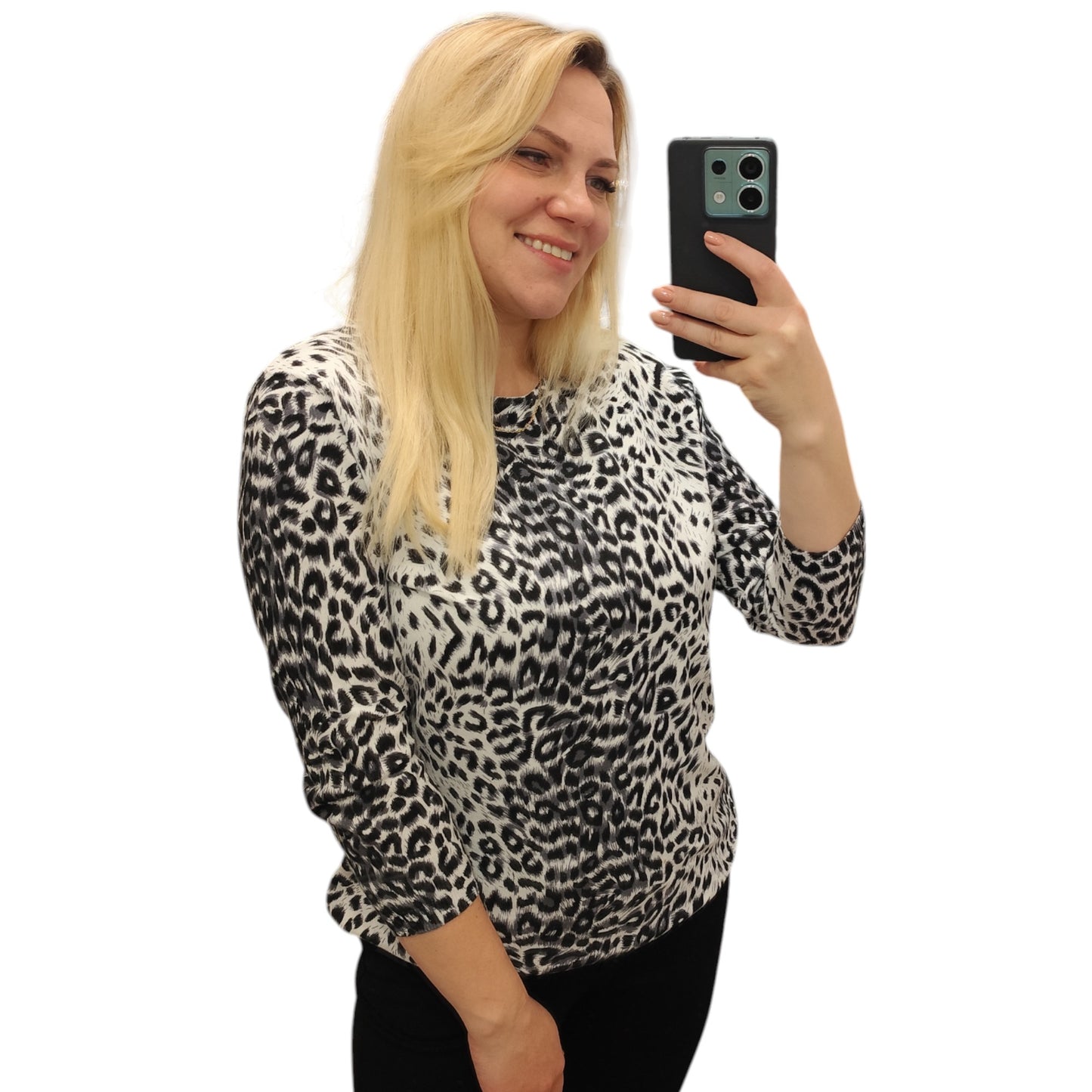 Pullover mit Leomuster