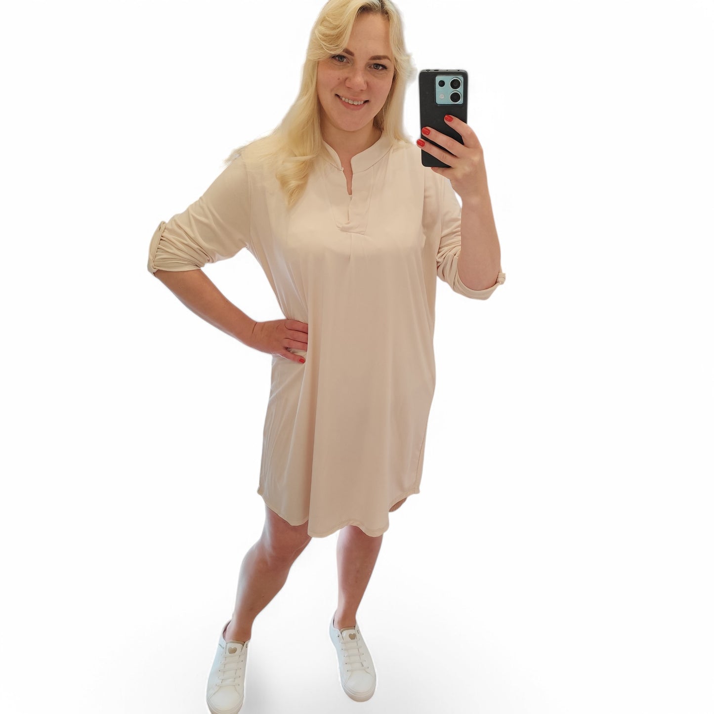 Longshirt in Beige