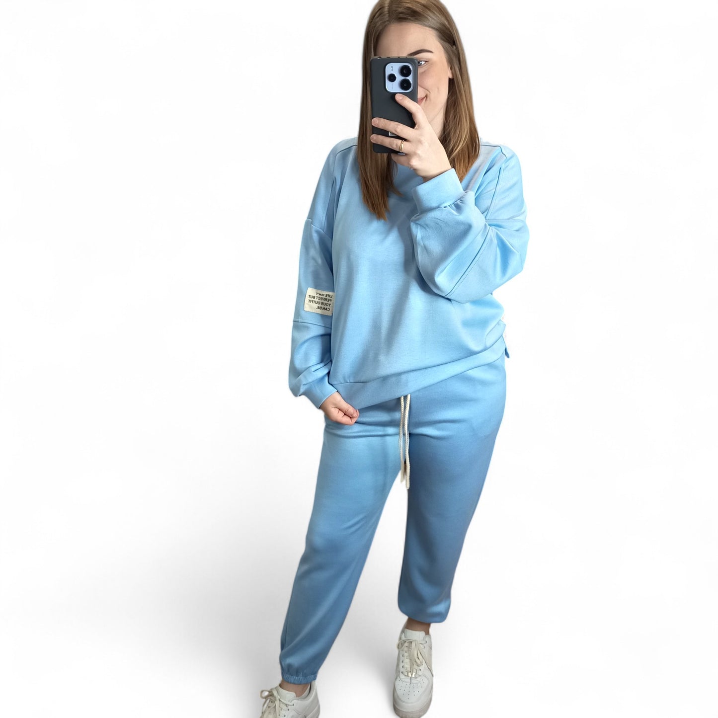 langärmliger Jogginganzug/ Jogging Zweiteiler in Blau