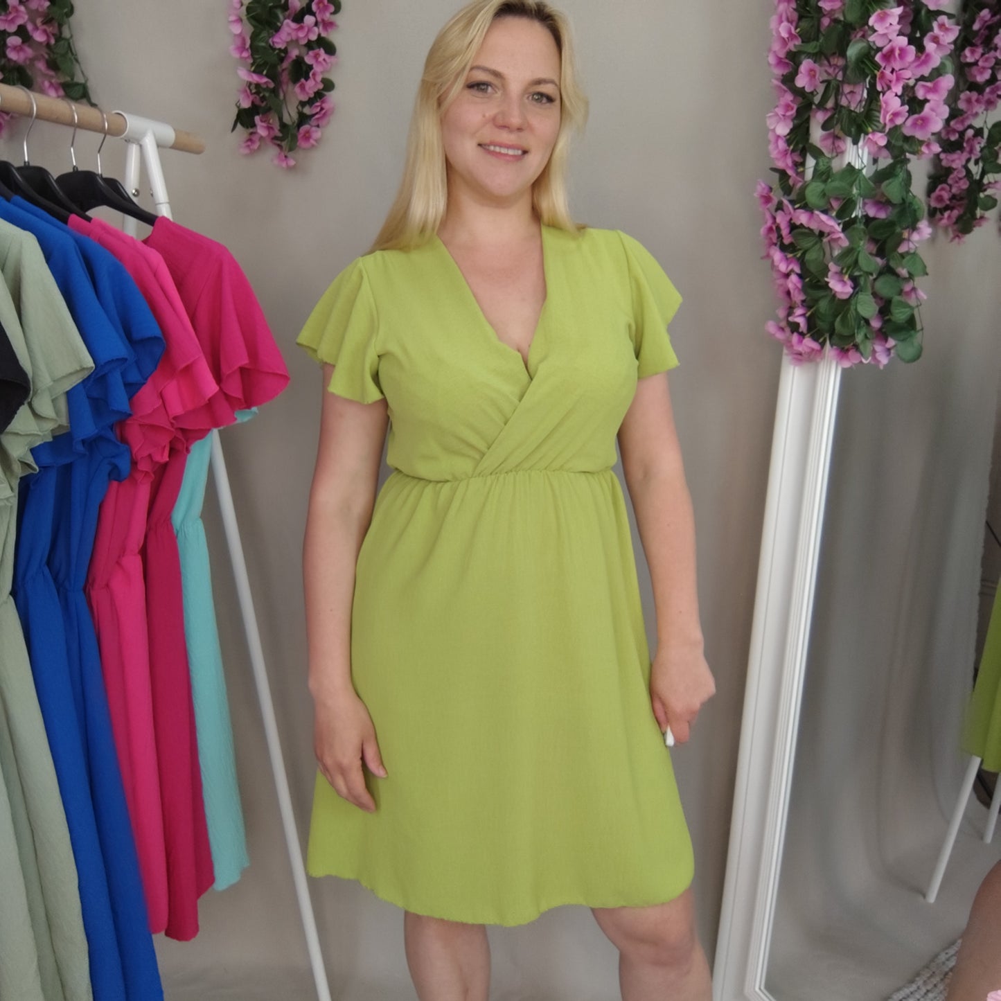 Kleid in Hellgrün