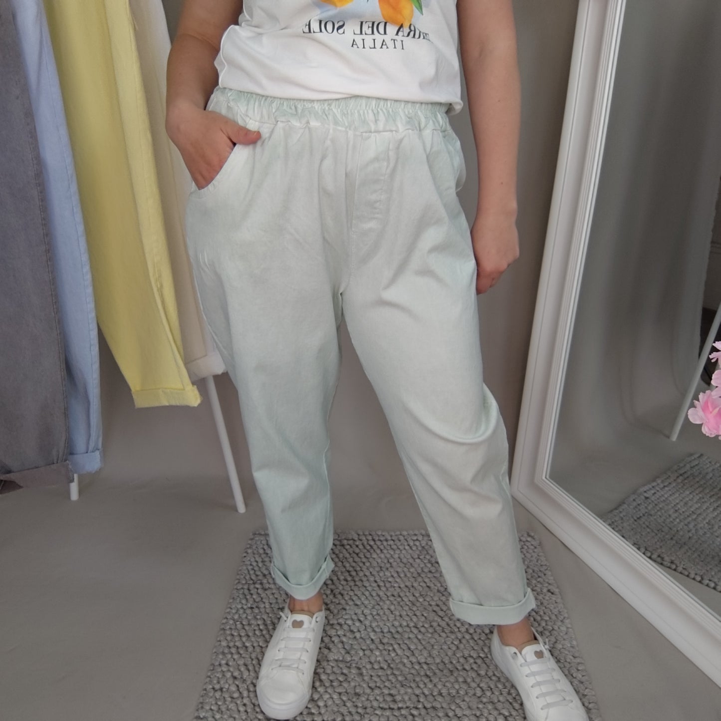 Joggpants in Mintgrün