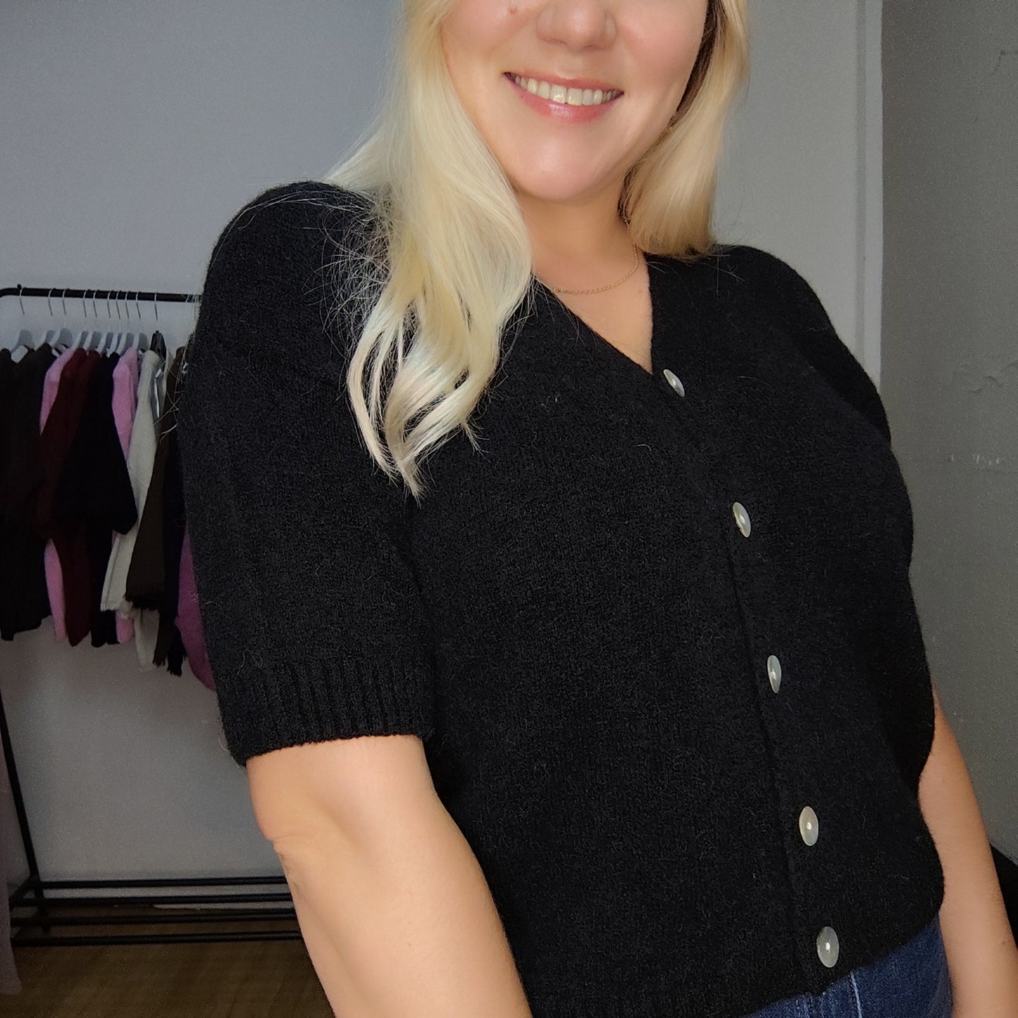 Strickjacke "Alina" in Schwarz