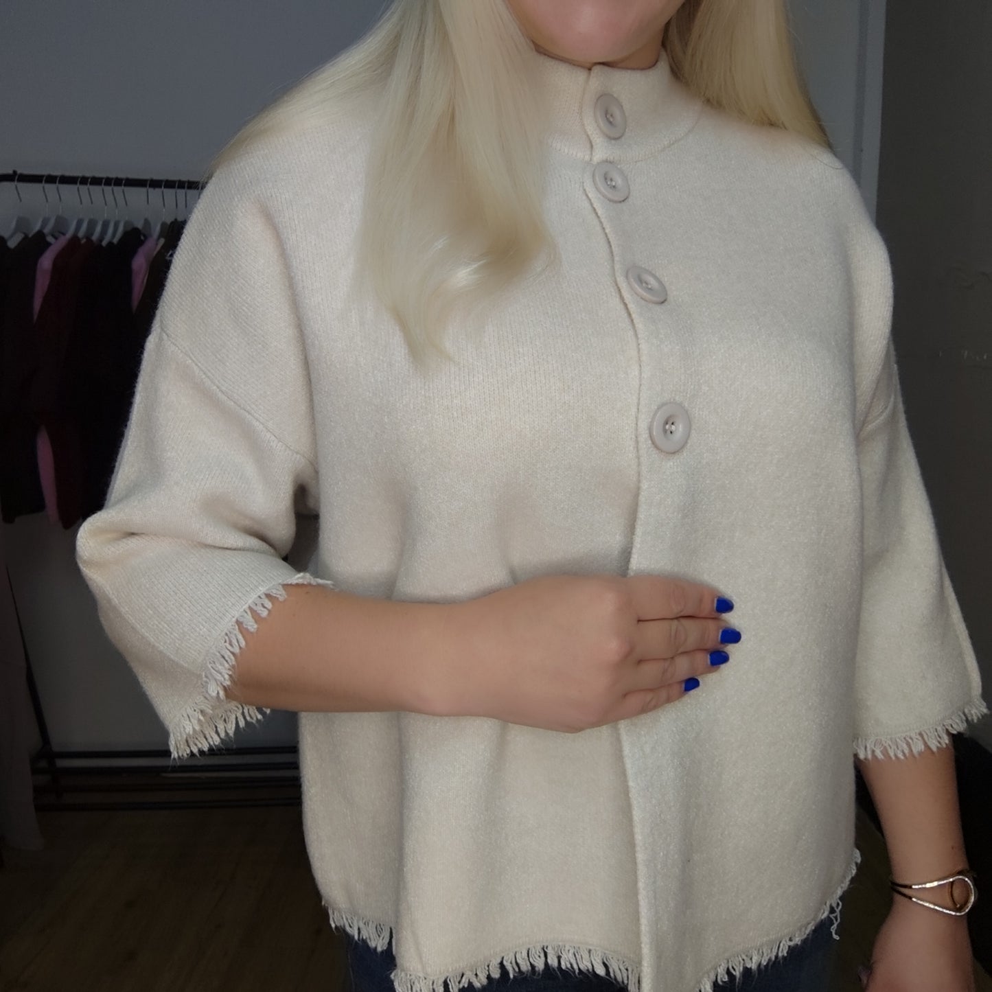 Strickjacke "Eva" in Beige