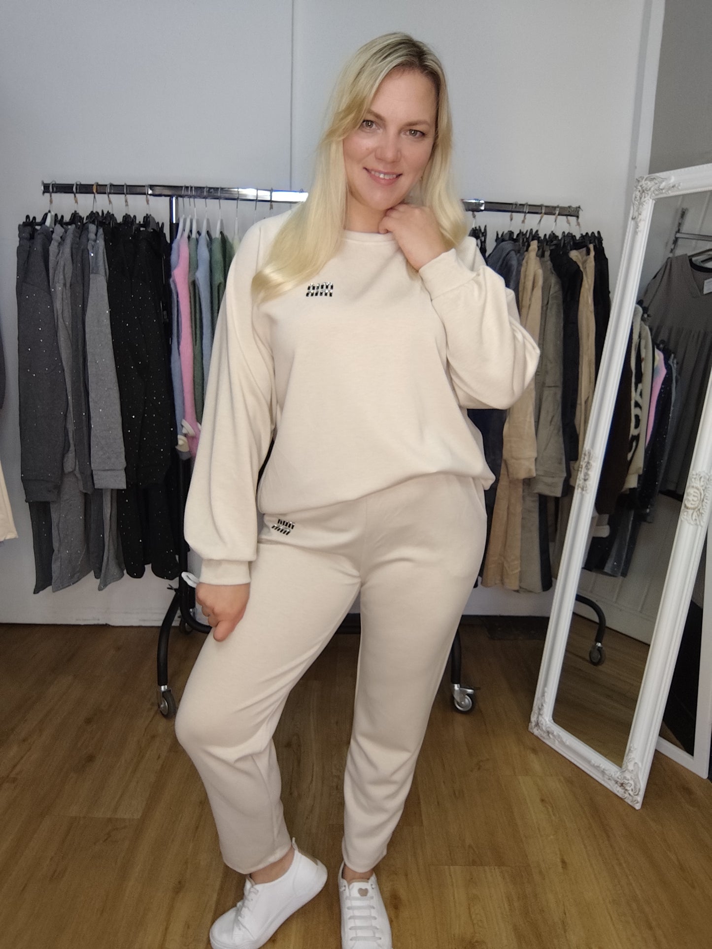 Zweiteiler "Claudia" in Beige