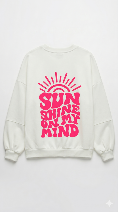 Butterstoff Sweatshirt Sunshine Offwhite
