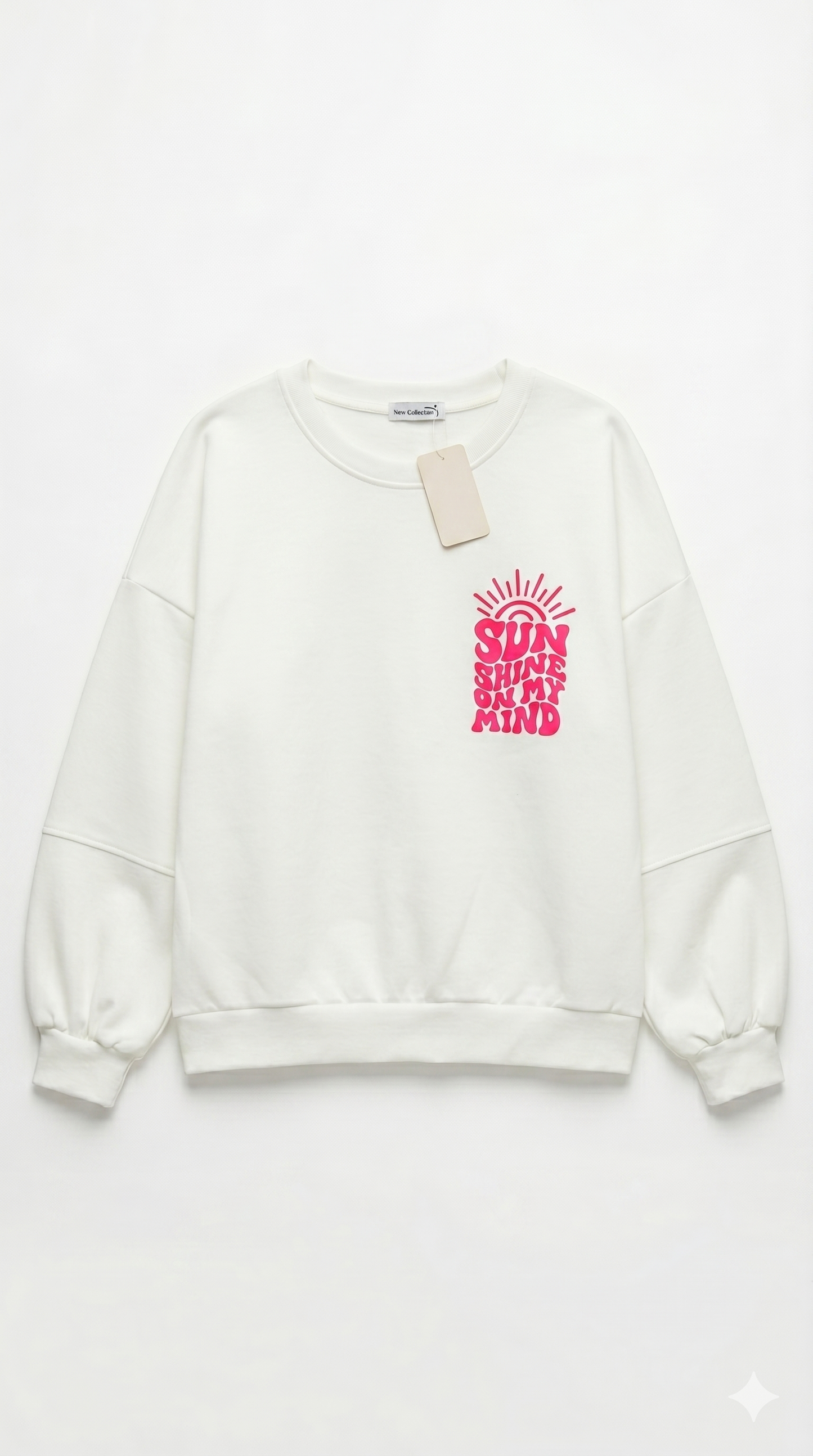 Butterstoff Sweatshirt Sunshine Offwhite