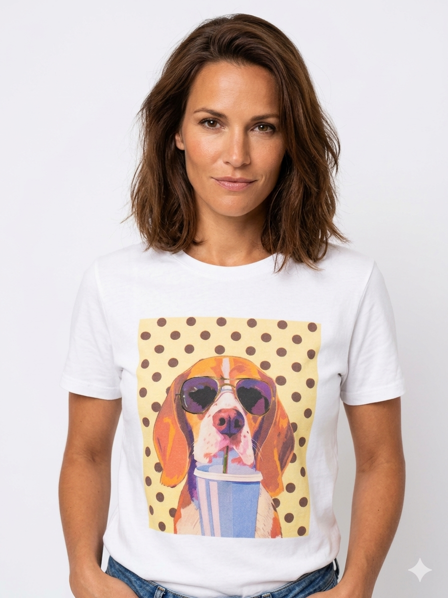 Shirt Dog Motiv