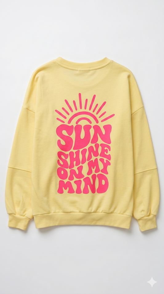 Butterstoff Sweatshirt Sunshine Gelb