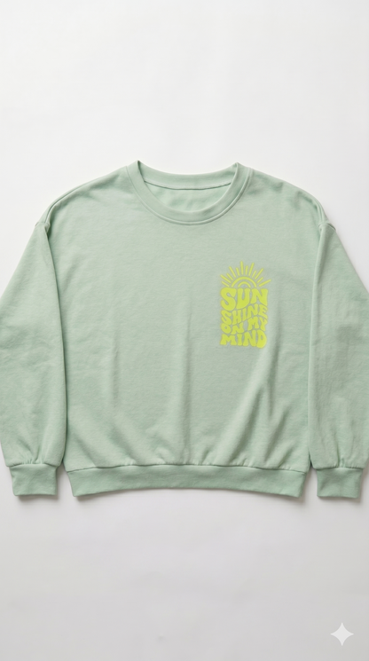 Butterstoff Sweatshirt Sunshine Mint