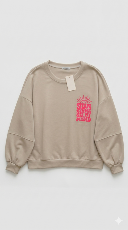 Butterstoff Sweatshirt Sunshine Beige