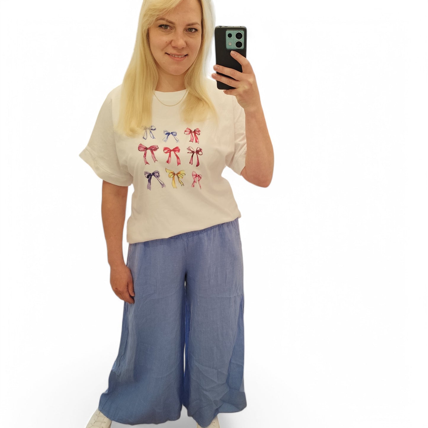 T-Shirt mit Schleifen
