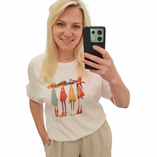 T-Shirt mit Figuren