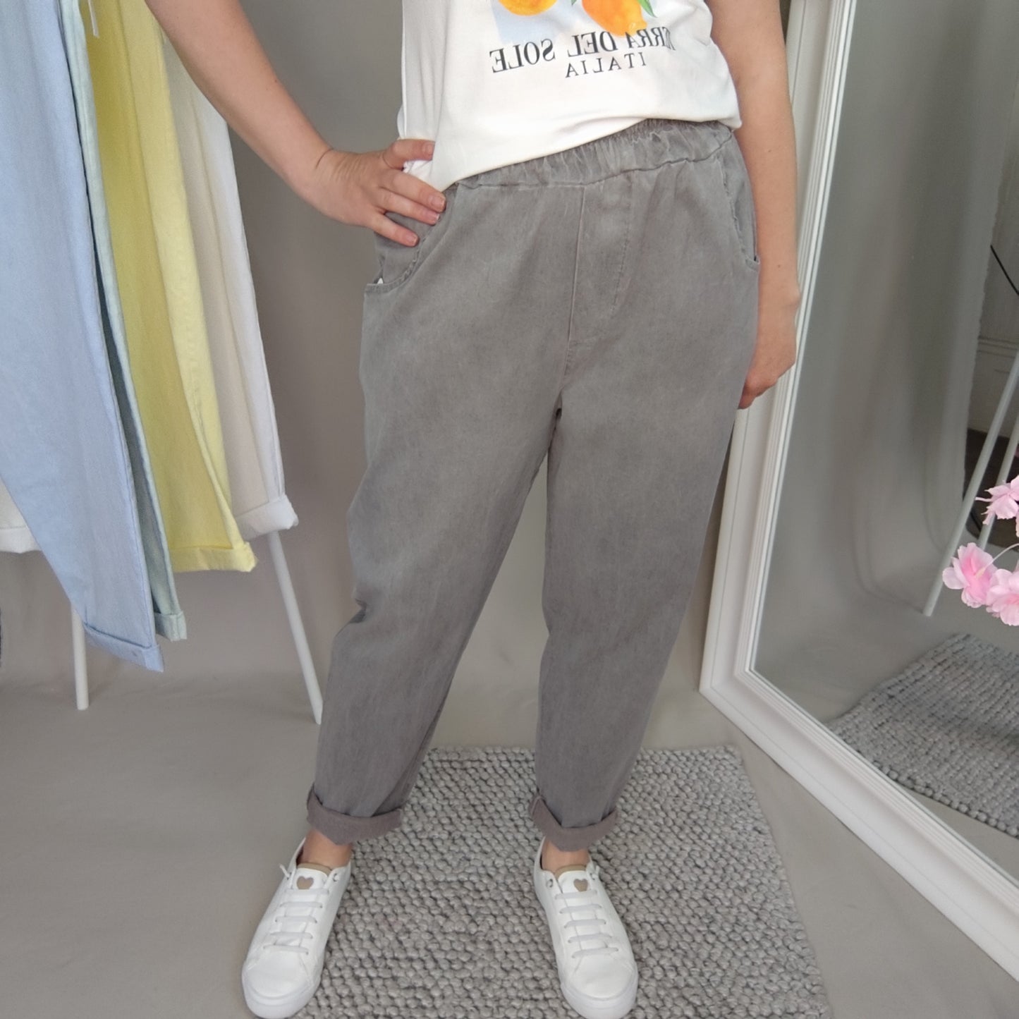 Joggpants in Grau