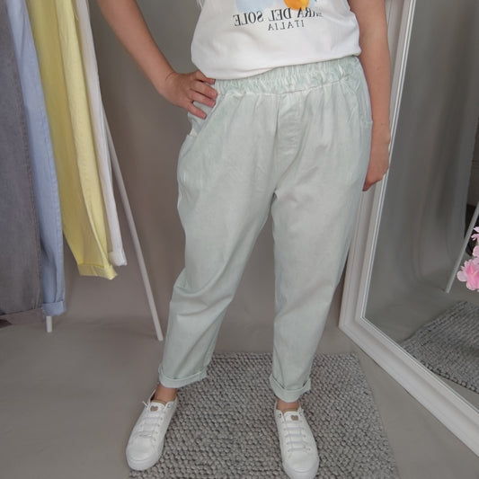 Joggpants in Mintgrün