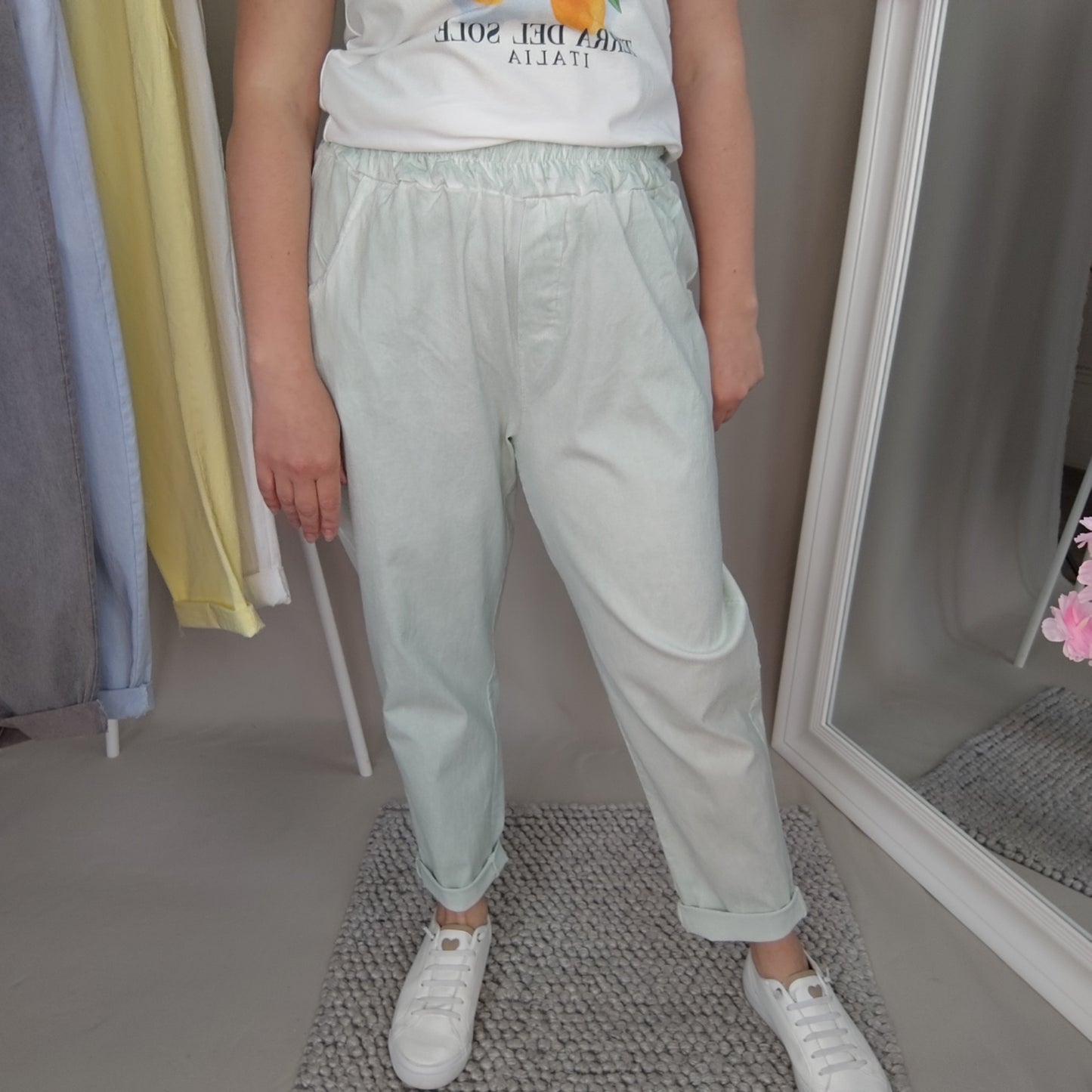 Joggpants in Mintgrün