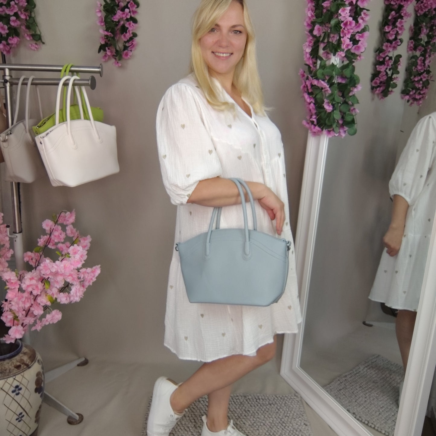 Handtasche in Hellblau