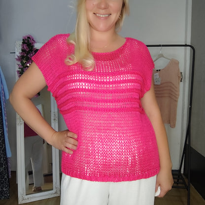 Strickpullunder in Pink