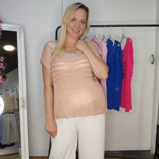 Strickpullunder in Nude