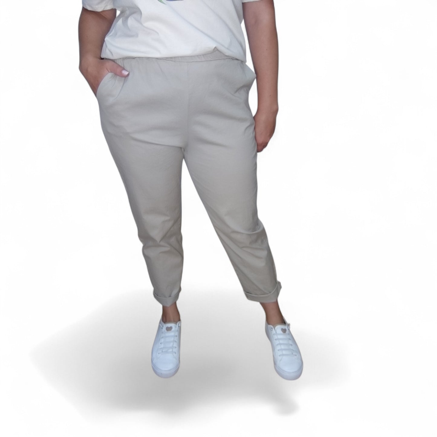 Chinohose in Beige