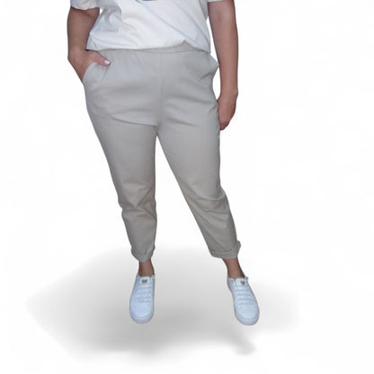 Chinohose in Beige