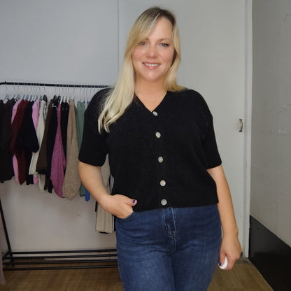 Strickjacke "Alina" in Schwarz