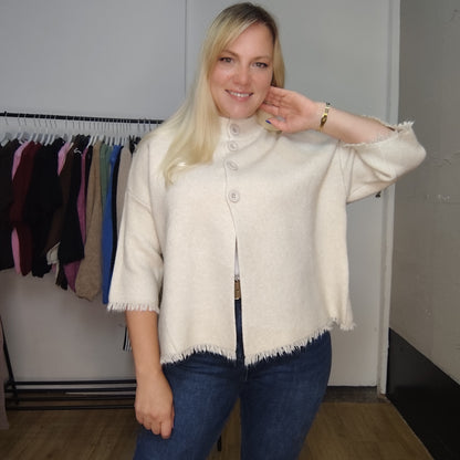 Strickjacke "Eva" in Beige