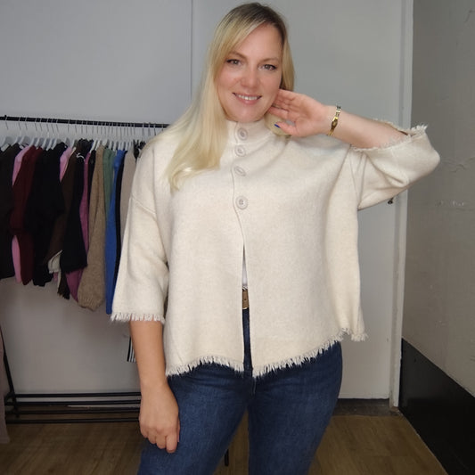 Strickjacke "Eva" in Beige