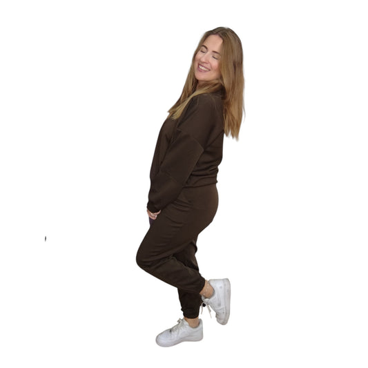 Zweiteiler "Juliane" in Dunkelbraun