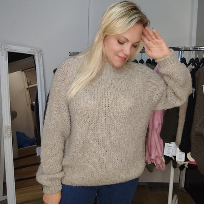 Bouclépullover "Josy" in Beige