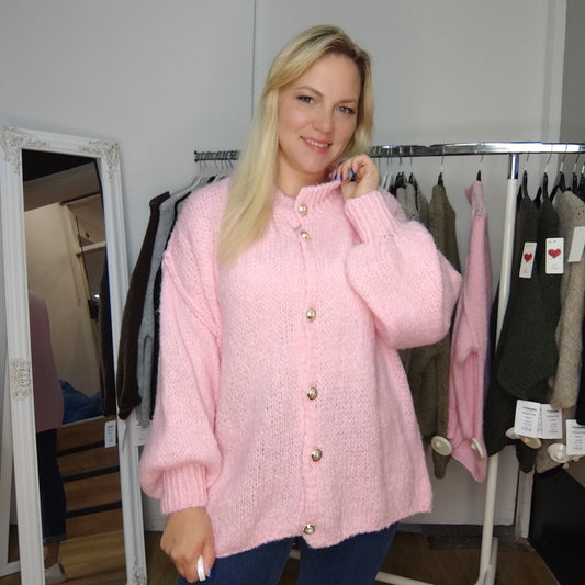 Strickjacke "Anni" in Rosa