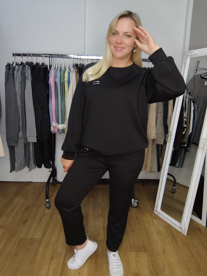 Zweiteiler "Claudia" in Schwarz
