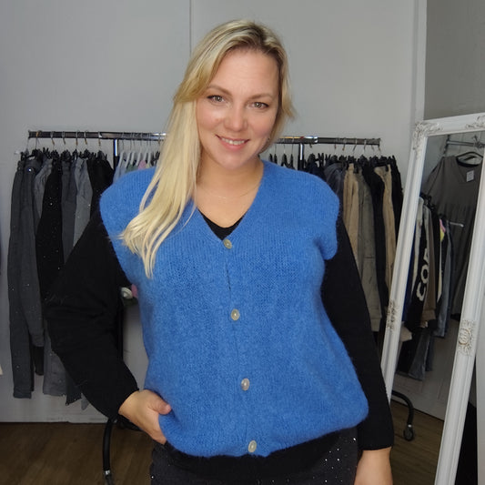 Strickweste "Lisa" in Blau