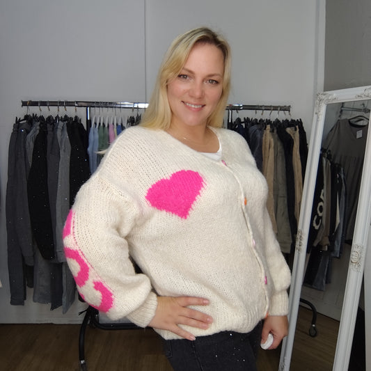 Strickjacke "Luise" in Beige