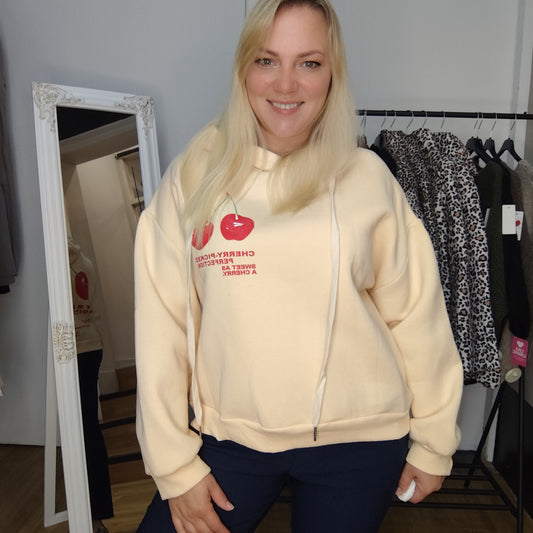 Pullover "Cherry" in Beige