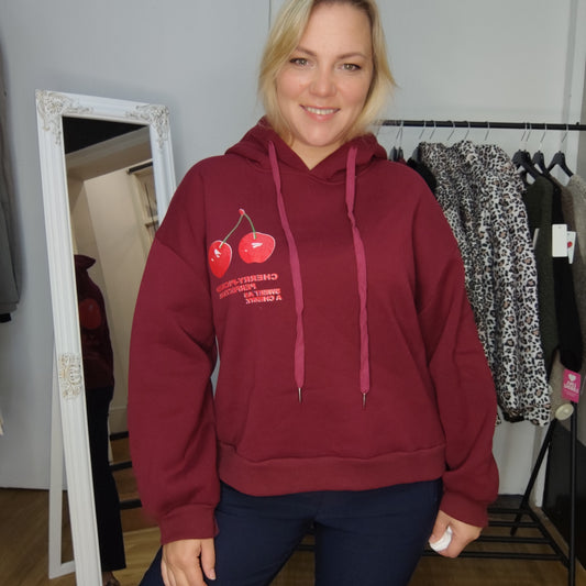 Pullover "Cherry" in Weinrot