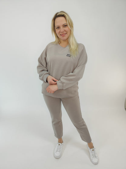 Zweiteiler "Claudia" in Beige