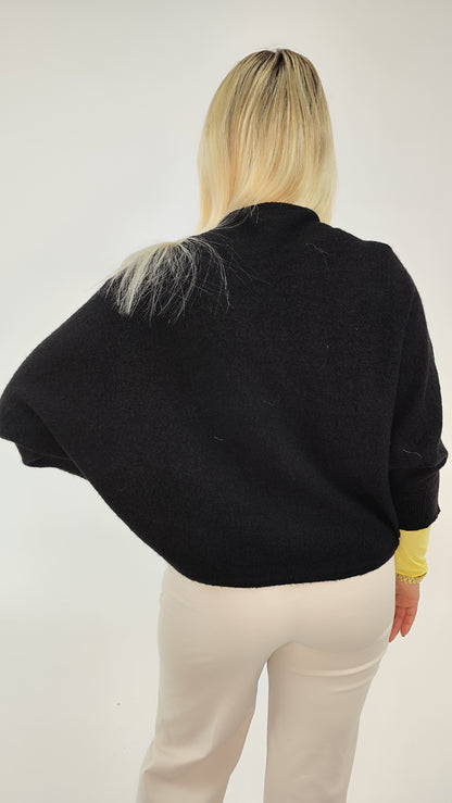 Pullover Lago mit Alpaka Schwarz