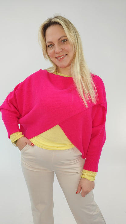 Pullover Lago mit Alpaka Pink