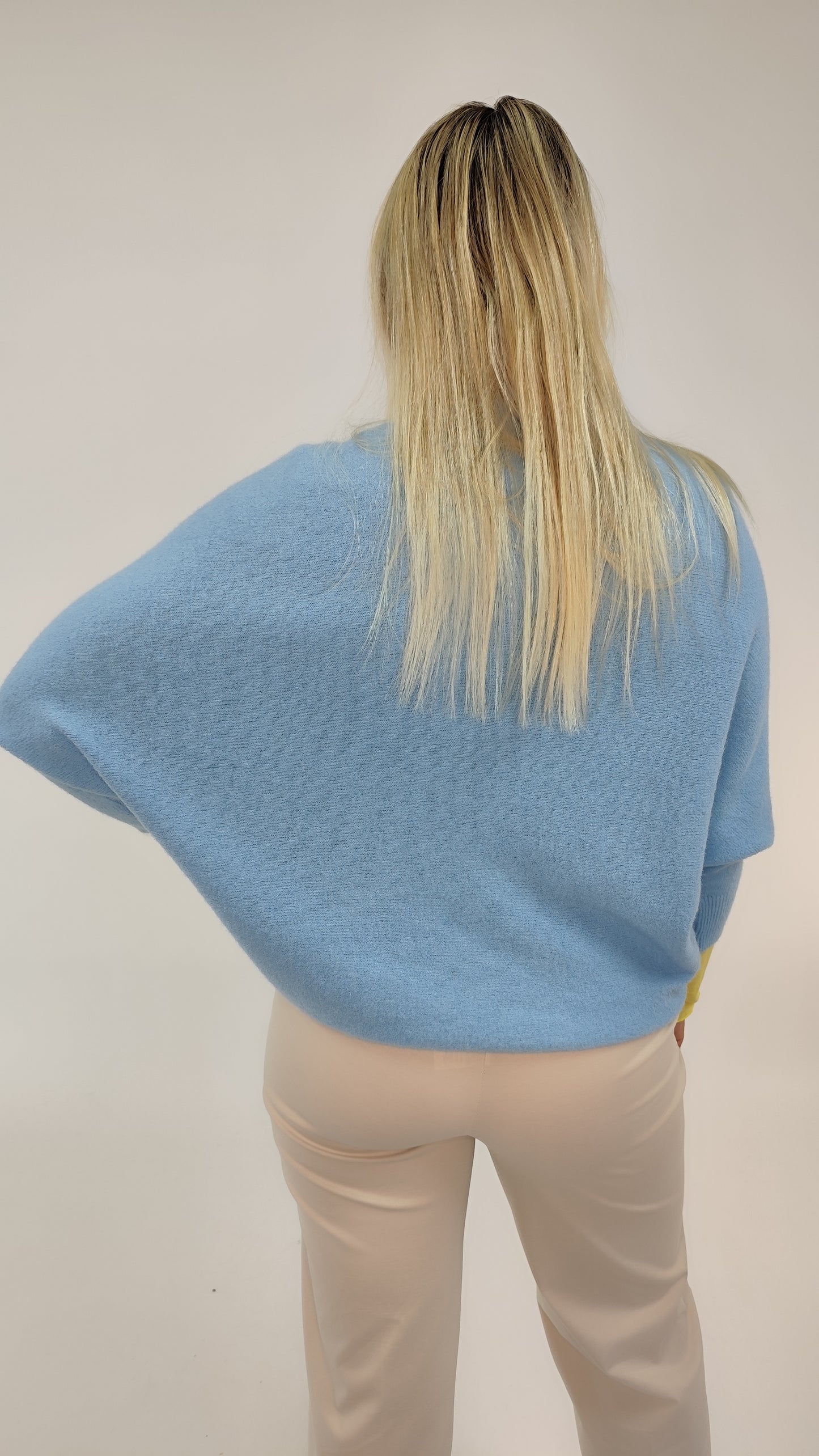 Pullover Lago mit Alpaka Hellblau