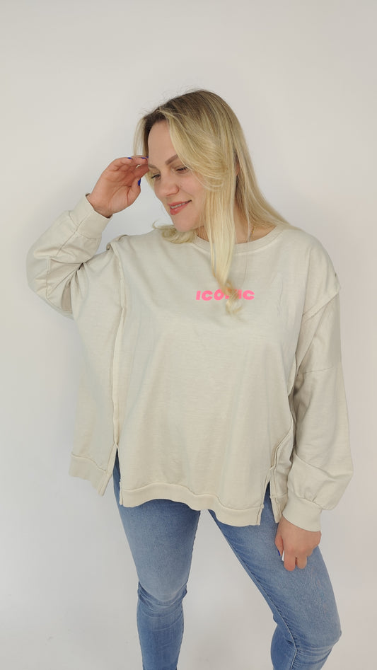 Sweatshirt Iconic Beige