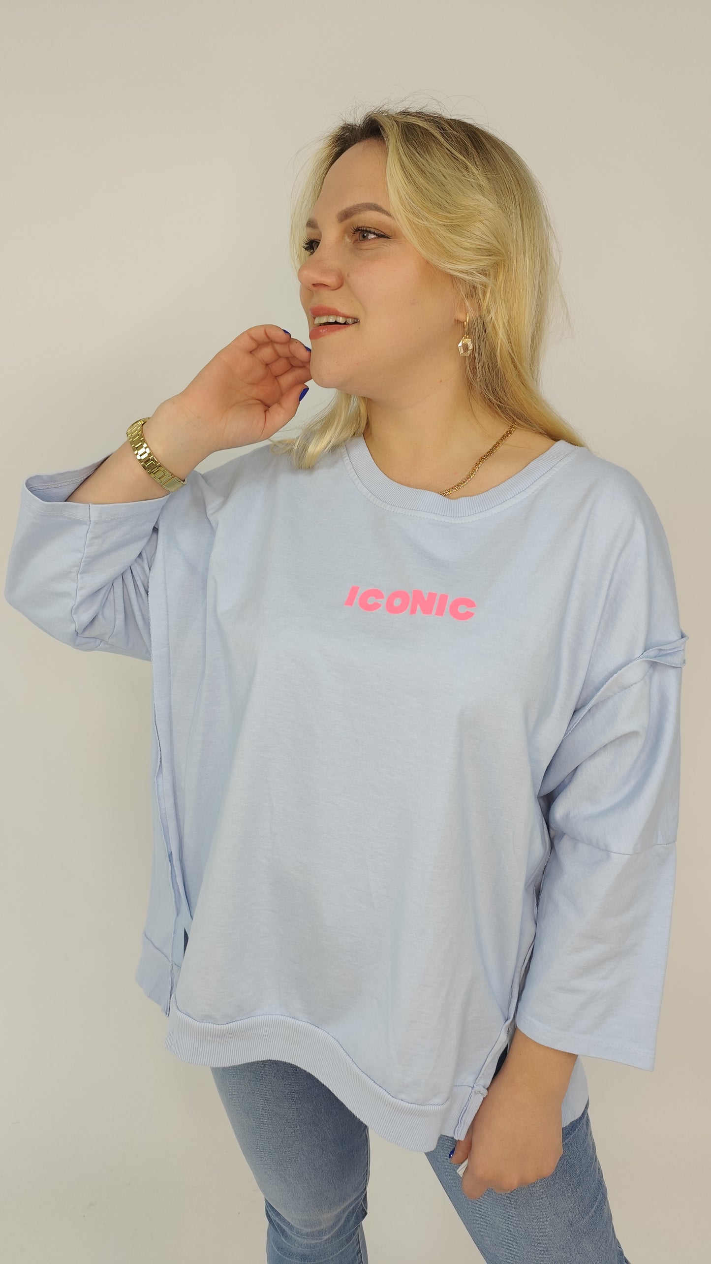 Sweatshirt Iconic Hellblau