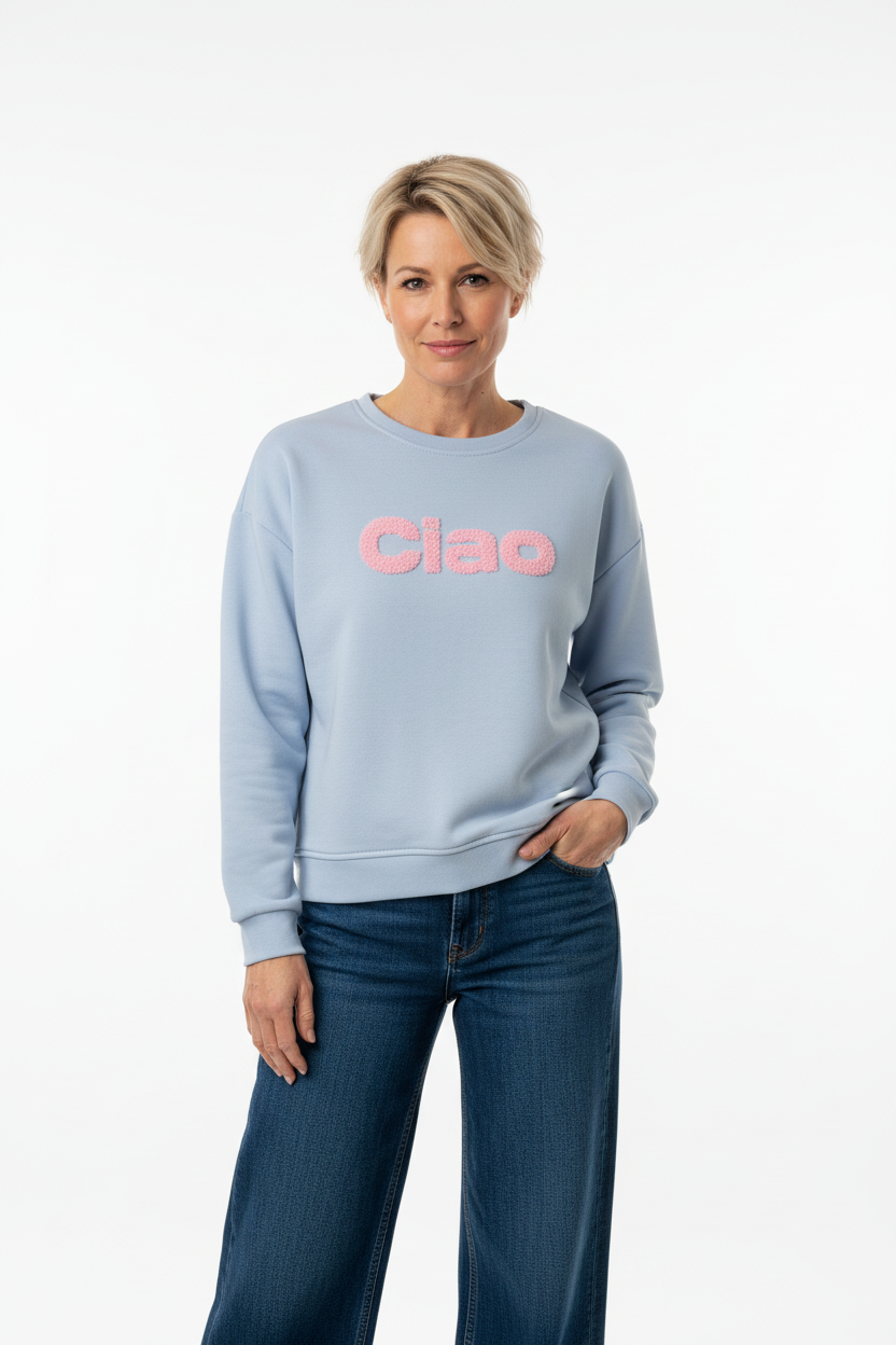 Sweatshirt Ciao Hellblau