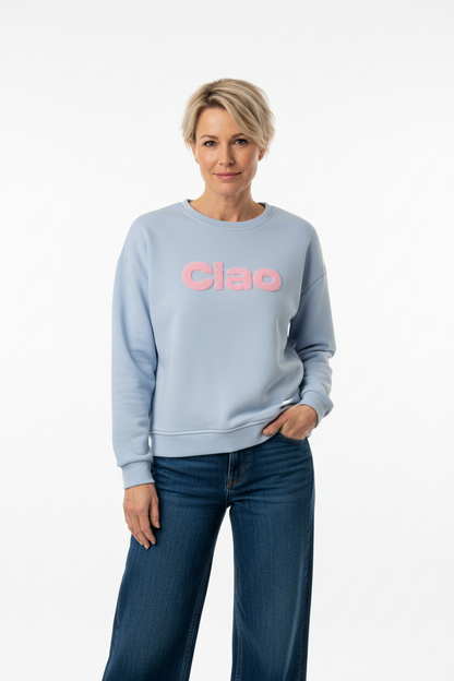 Sweatshirt Ciao Hellblau