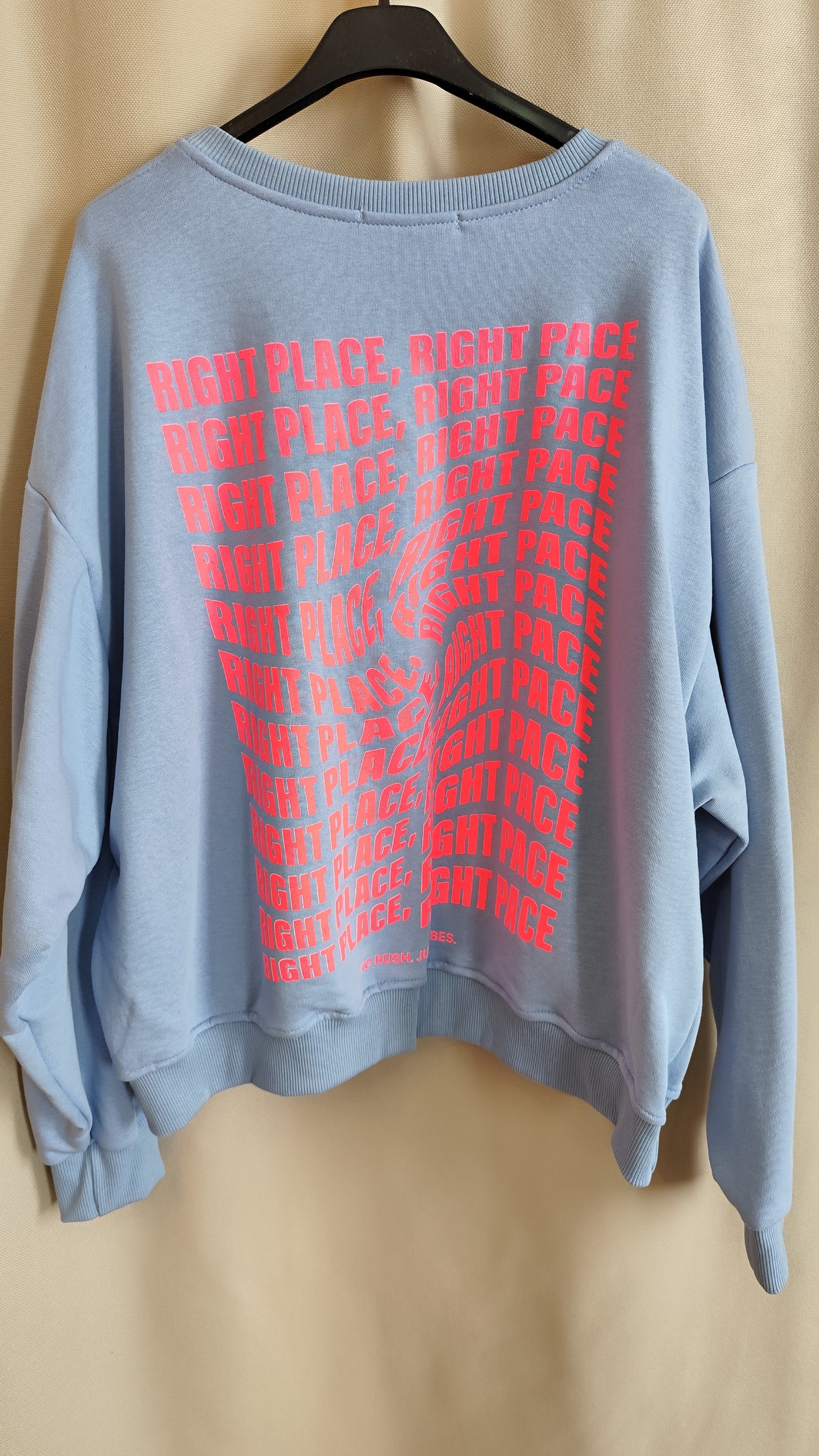 Sweatshirt Right Place Hellblau