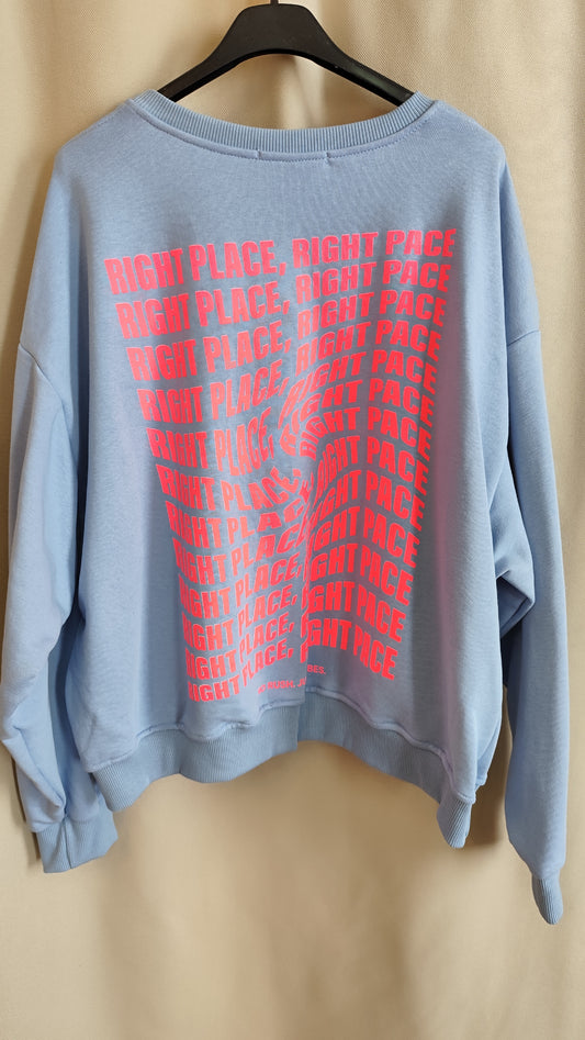 Sweatshirt Right Place Hellblau