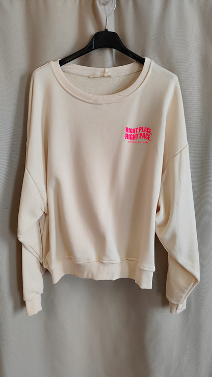 Sweatshirt Right Place Beige