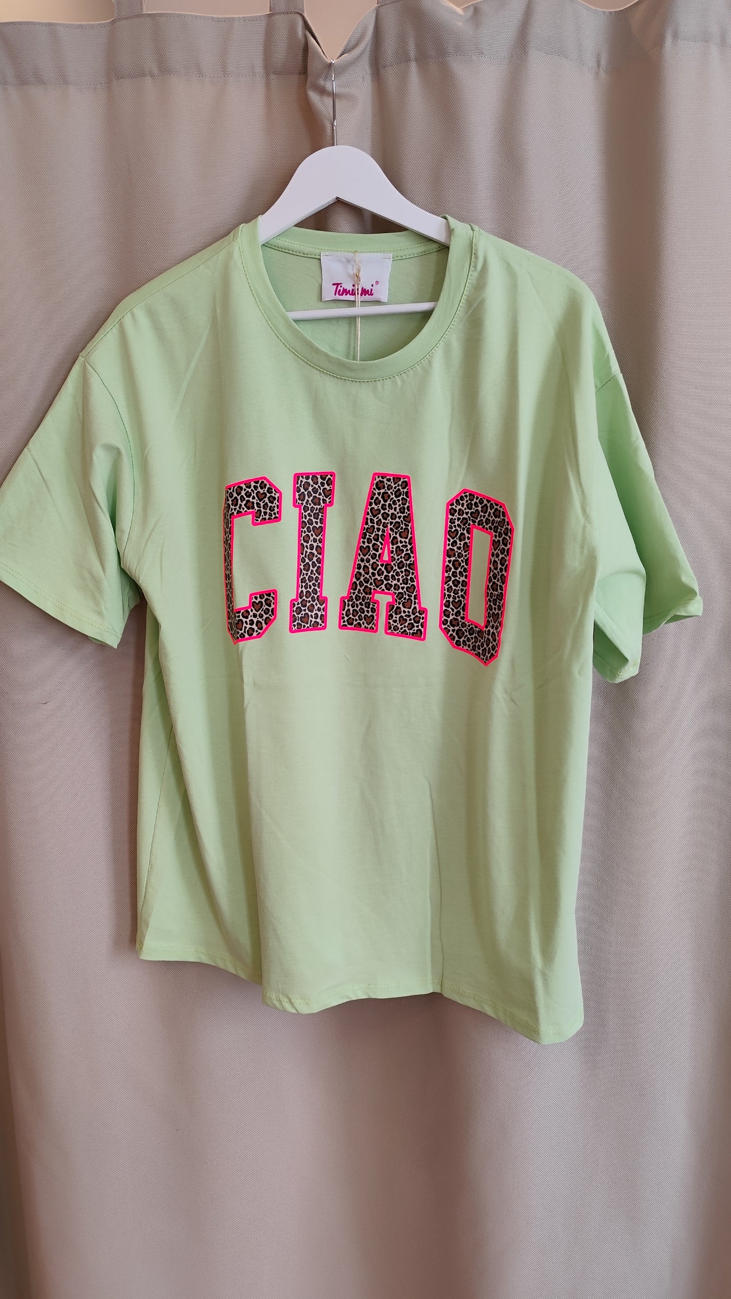 T-Shirt Ciao Neon Leo Mint