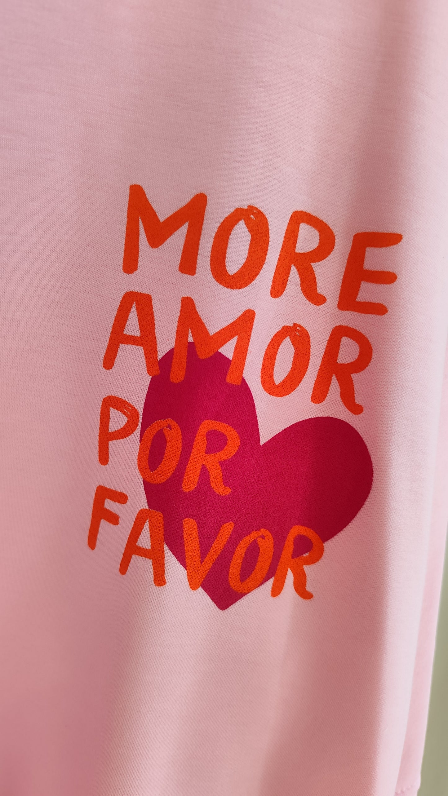 Butterstoff Sweatshirt More Amore Rosa